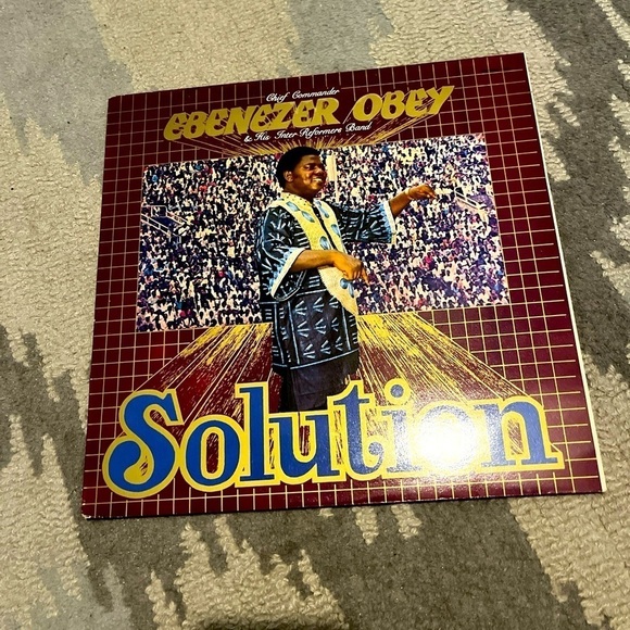 Obenezer Obey- Solution- vintage vinyl record from 1984